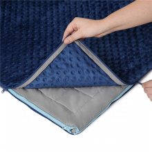 Full zipper system Weighted Blanket For Adults and  Kids Removable Minky Cover